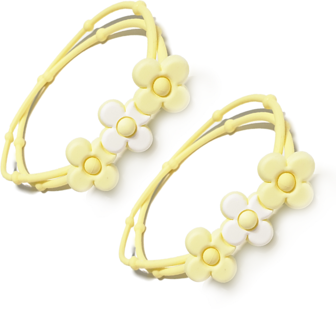 리리월드 강아지 고양이 천연 오일 진드기 방지 해충 퇴치 목걸이 세트, 2개, 옐로우 플라워