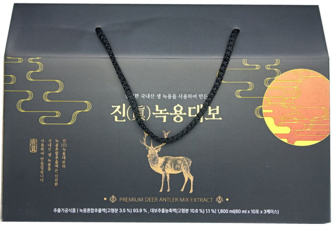 쥬단학 뷰트리 진녹용대보 (60ml x 30포) - 당일발송, 30개, 60ml