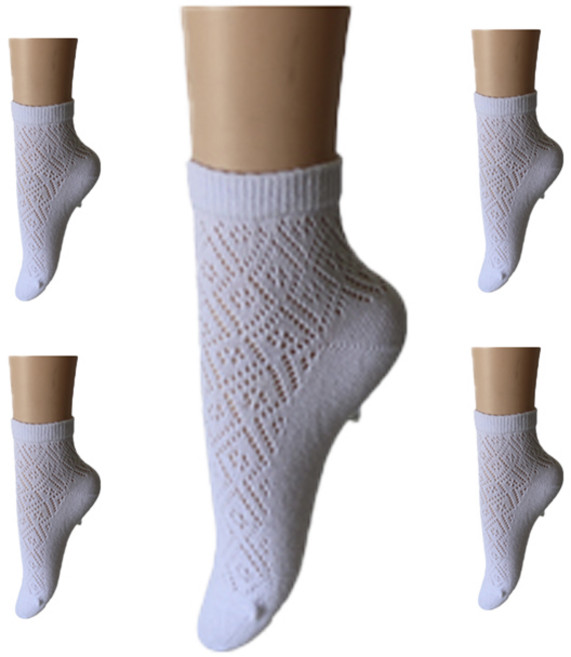 5/10매 국산 순면 봄 여성용 중목양말 세트