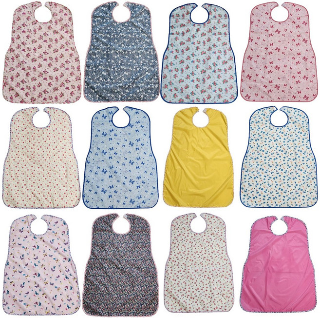 국내산 노인앞치마 노인턱받이 요양원 식사용방수, 17.단무늬블루, 1개