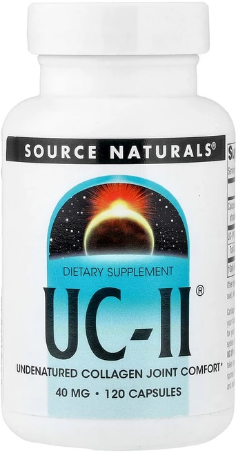 소스내츄럴스 UC-II 콜라겐 40mg 120 캡슐 칼슘 글루텐프리, 1개, 120정 - 쿠팡