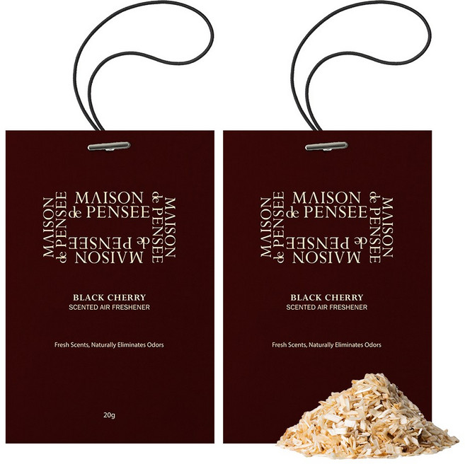 메종드 펜세 퍼퓸 에어 프레셔너 20g, 2개, 블랙 체리