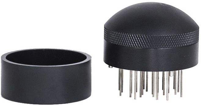 엘빈스 커피 머신 니들 템퍼 58mm, 1개, 블랙