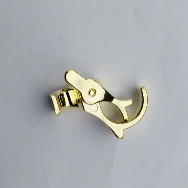 담배 홀더 집게 담뱃대 링클립 반지, 골드, 1개