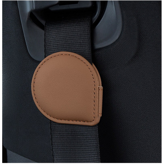 밀튼 안전벨트 클립 스토퍼 임산부용품, 1개, 물방울타입 라이트브라운