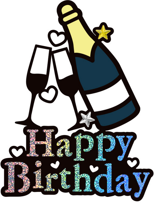 시우리빙 일러스트 큐빅 생일토퍼, 선택7 샴페인