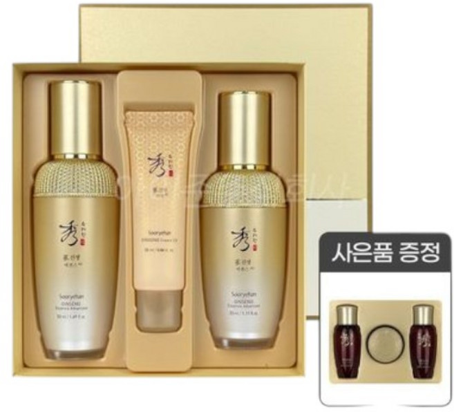 수려한 진생 에센스 어드밴스드 특별 기획 세트 (50ml+33ml) + 발효 3종 기프트세트 증정