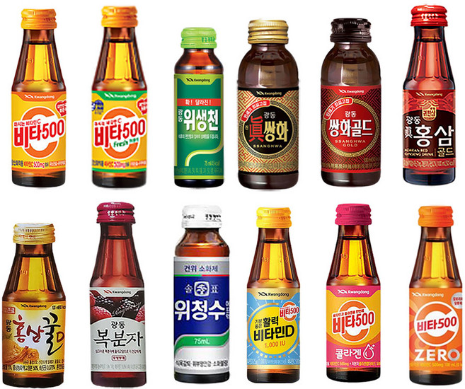 광동 비타500 100ml 비타500 위생천 쌍화골드 복분자 홍삼꿀D 진홍삼골드 이중안전포장, 8.복분자 100mlx100병, 100개