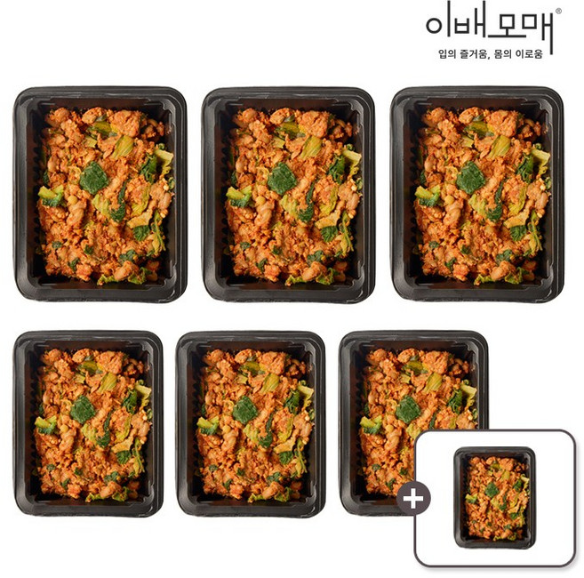 6+1 한식명장 반찬 얼갈이 우거지 청국장 찌개 200g 7팩, 얼갈이우거지청국장 200gx6팩+1팩