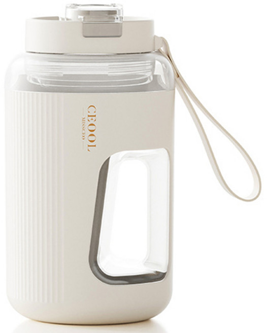 충전식 과일 생즙컵 600ml, 흰색