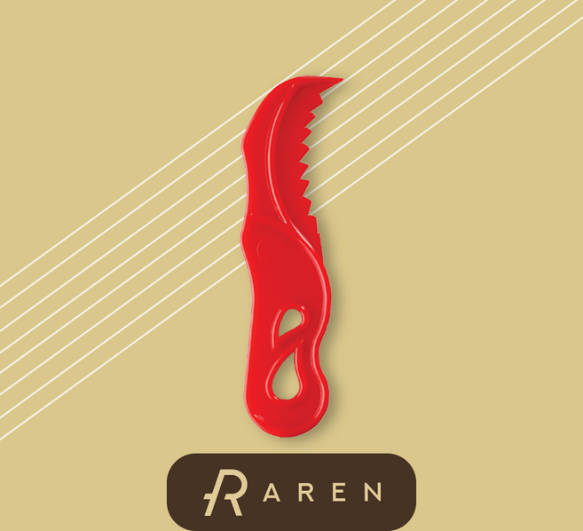 아렌 배달 포장 비닐 커팅 랩칼 레드, 1세트, 5000개입