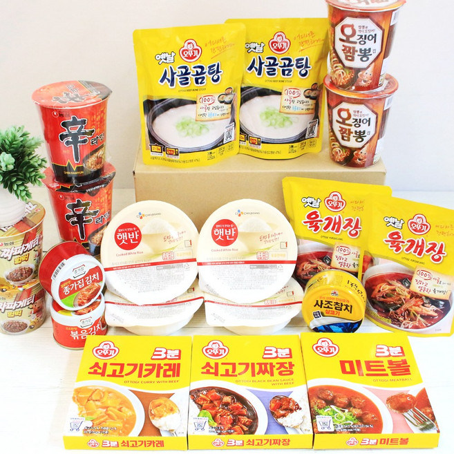 골라먹게세트1 선물세트 혼밥세트 집들이 선물세트 자취 컵라면 햇반, 1세트, 1g