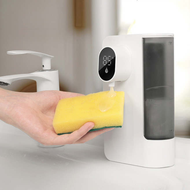 제이팀 대용량 젤타입 자동 디스펜서 손세정기 주방세제 손세정제 S12, 1개, 화이트