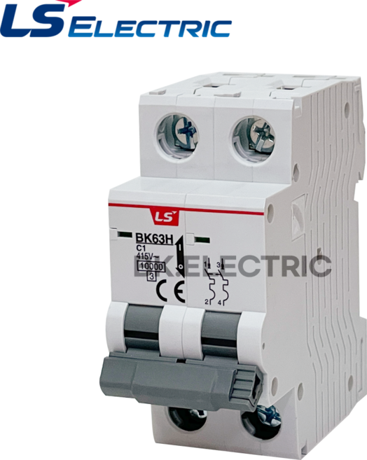 LS일렉트릭 분전반용 배선용차단기 BK63H 2P C10A, 1개