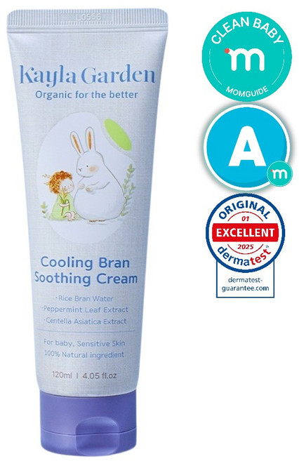케일라가든 쿨링브랜 수딩크림 (쿨링 진정 보습 열감완화 순한 신생아 유기농 수딩), 1개, 120ml