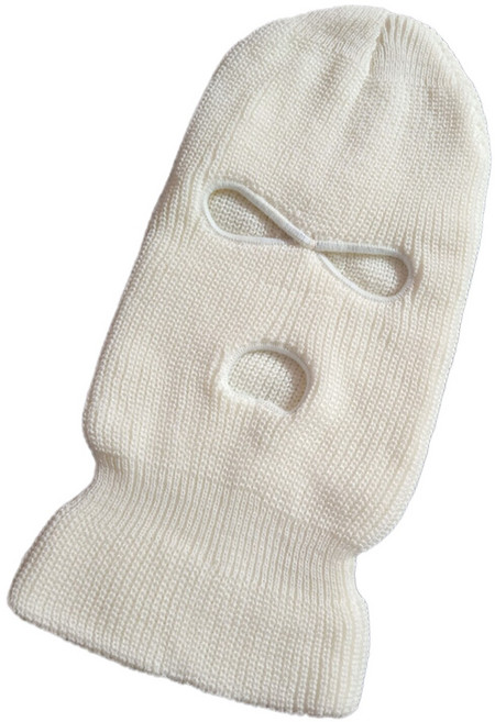 안면마스크 웜스업니트 힙합 갱 니트 전체복면 화이트