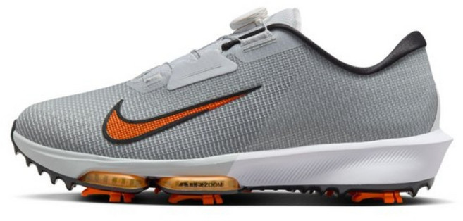 [국내매장판] 나이키 남여공용 골프화 와이드 스파이크 BOA 인피니티 투어 보아 2 퓨어 플래티넘/화이트/세이프티 오렌지