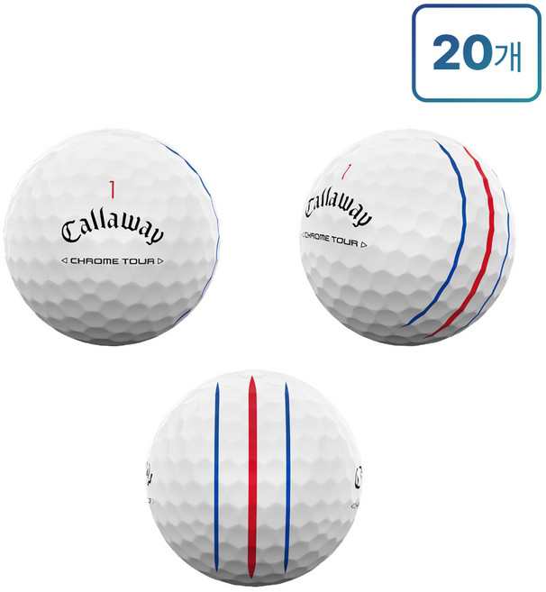 캘러웨이 트리플트랙 삼선 로스트볼 A+, 1개