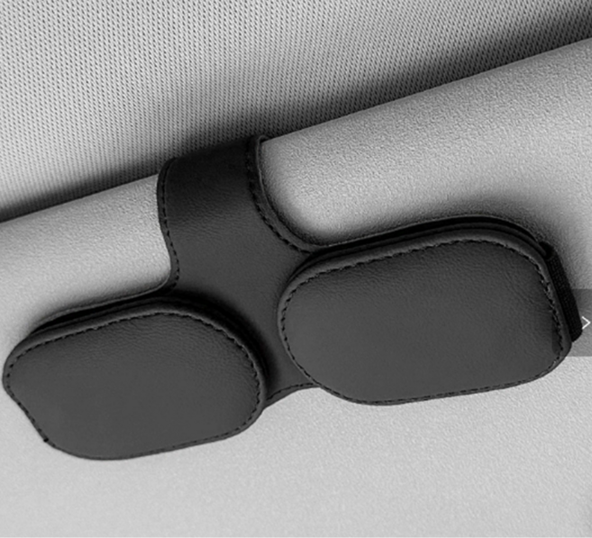 와이유 차량용 선바이저 클립 (선글라스 보관), 블랙, 1개