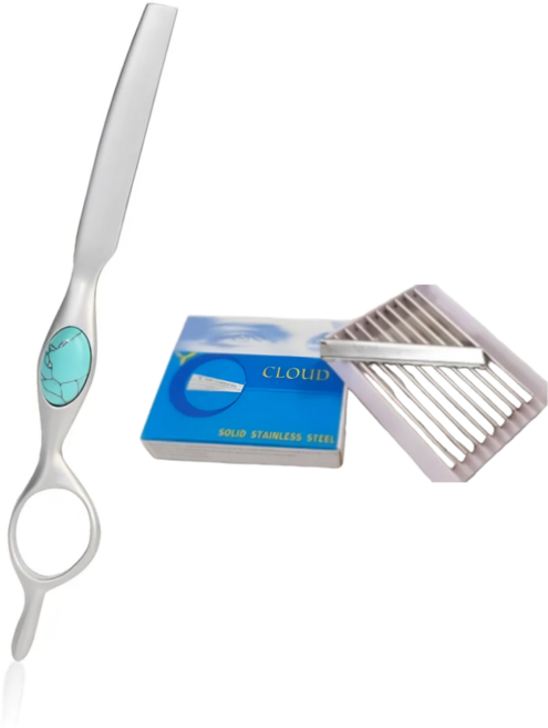 옐로구르미 미용 레자칼 전문가용 스타일링 레자기 스톤 레자기+레자날 10p 세트, 1개, 아쿠아블루스톤+레자날(10p)