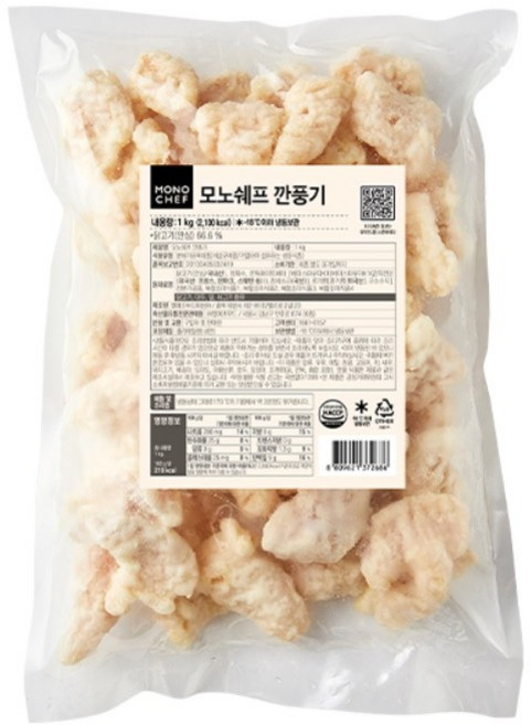 모노마트 안심깐풍기 1kg 2봉 BOX [모노쉐프 깐풍기], 2개