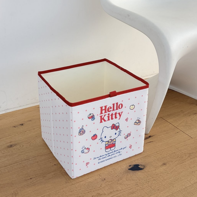 키티 접이식 폴딩박스 수납함 장난감바구니