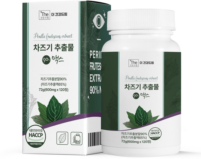 더건강드림 차즈기 추출물 90% 맥스, 120정, 1박스
