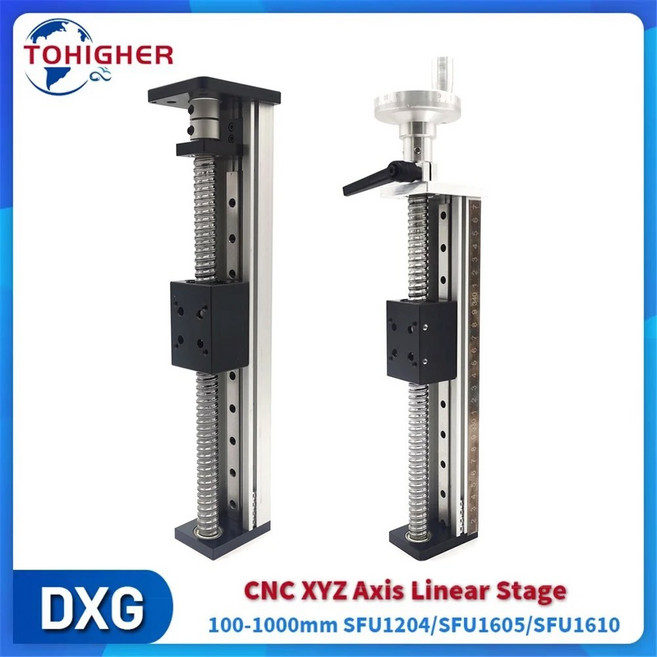 LM가이드슬라이드레일 100-1000mm 스트로크 전기 슬라이딩 테이블 CNC 3D 프린터 선형 스테이지 MGW12R 알루미늄 SFU1605 1610 1204 볼 스크류, 350mm Stroke, SFU1204 for Nema 17, 1개