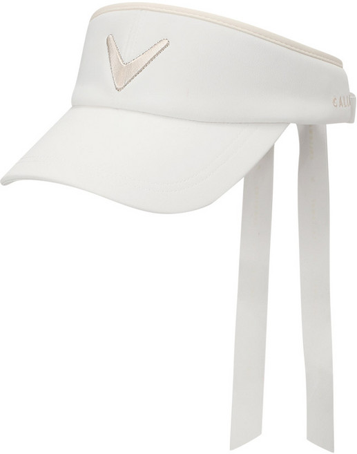 캘러웨이 2026 우먼스 달리아 바이저 썬캡, 화이트베이지