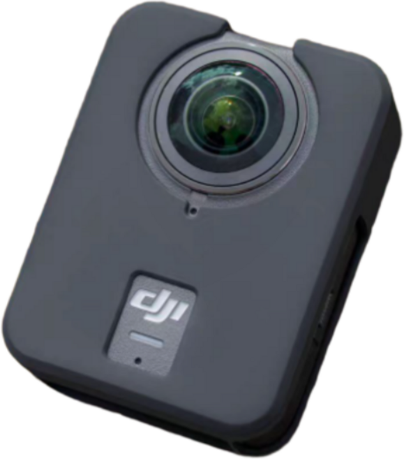 DJI 오즈모 360 실리콘 풀커버 보호 케이스, 1개, 블랙