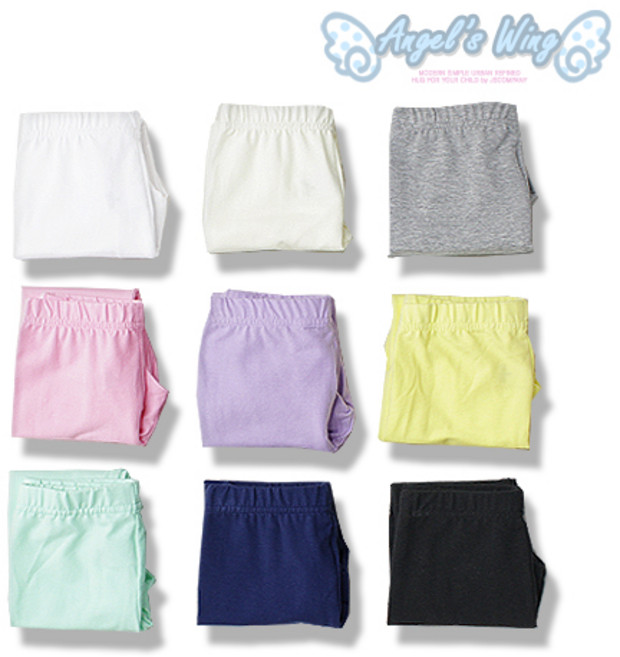 엔젤스윙 아동용 프리미엄 코튼 데일리 얇고 긴 레깅스