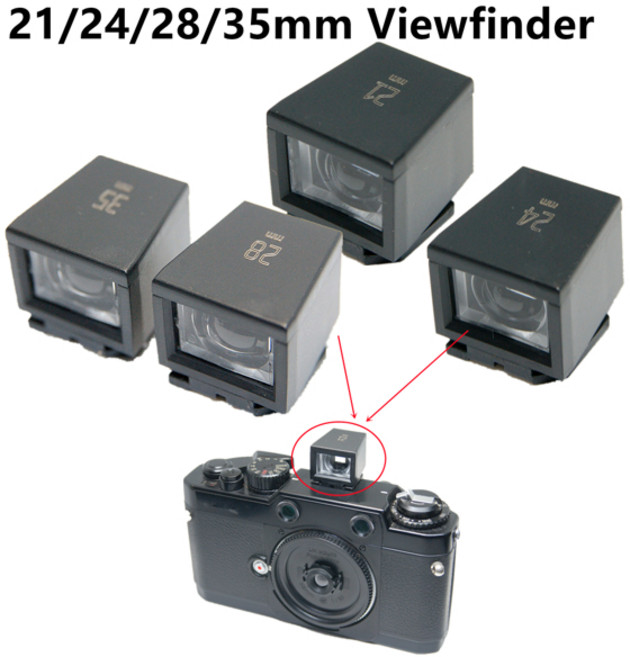 카메라 광학 측면 축 뷰파인더 라이카 28mm 카메라용 35mm 외부 뷰파인더 광학 측축 뷰파인더 교체, 04 21mm