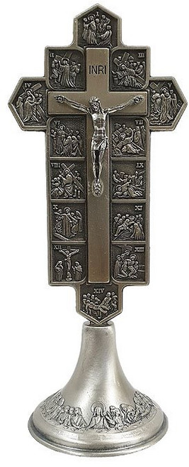 가톨릭천주교성물 탁상용 십자가 14처 소(주물), 1개