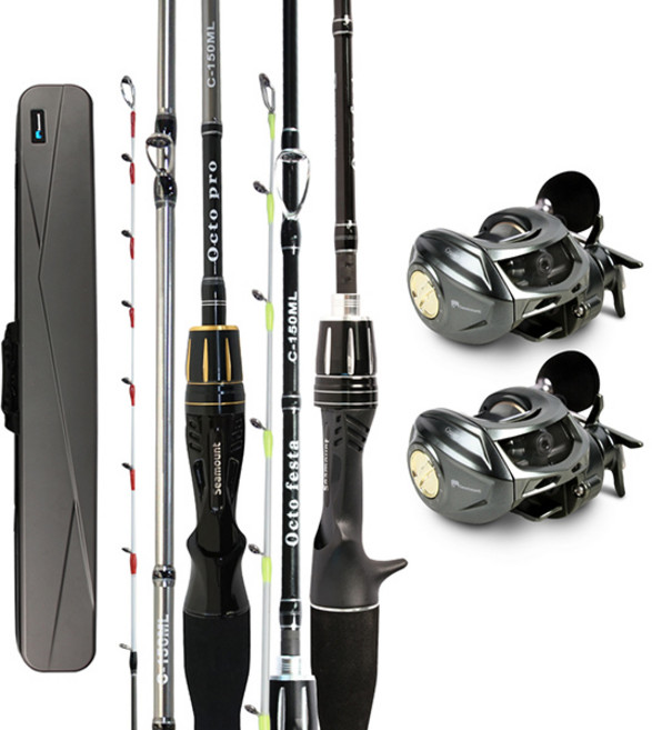 시마운트 옥토페스타+옥토프로 2종세트/주꾸미 선상 낚시대, 옥토페스타+옥토프로 2종세트(좌핸들)