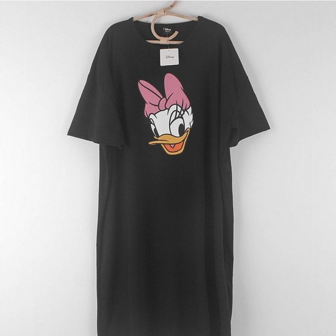 뽀솜 [디즈니정품] 찰랑 데이지 반팔 롱원피스 잠옷 홈웨어 3color