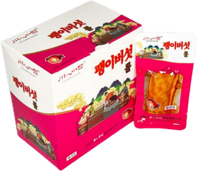 팽이버섯롤 향라맛 중국간식, 20개, 26g