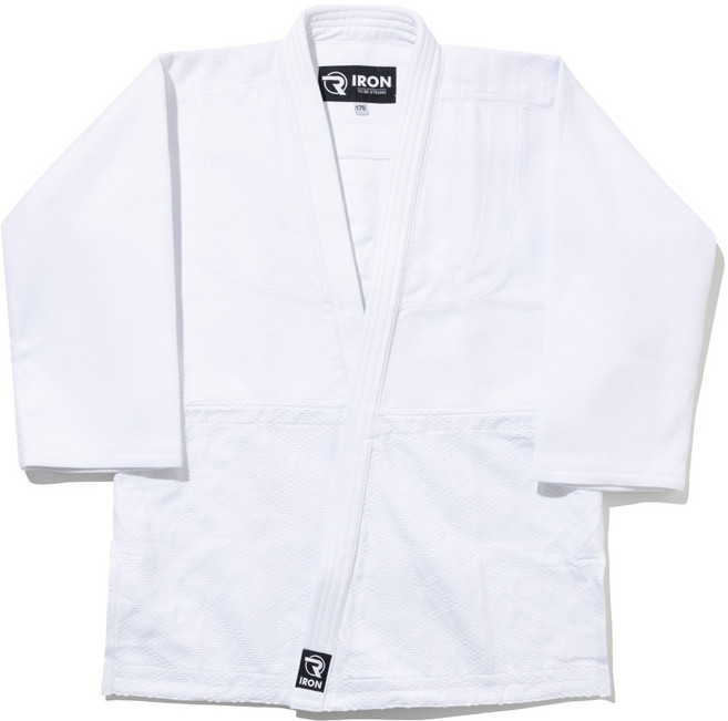 아이언 IRON 750G 선수용 백색 유도복 [대한유도회공인도복]