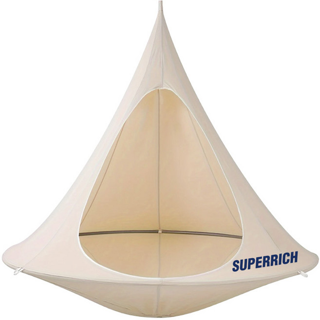 슈퍼리치 UFO 해먹그네 해먹 해먹그네세트 캠핑해먹 해먹의자 그네 해먹스탠드 해먹그네의자 가정용해먹 실내그네 해먹그네 그네해먹, 1개, SW02_02 아이보리