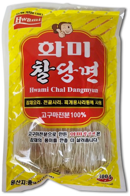화미 찰당면, 500g, 2개