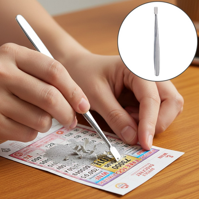 긁는 복권스크래퍼로 행운대박을 선물하세요, 1개