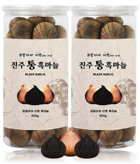 흑마늘 발효흑마늘 통흑마늘 선물 500g, 1개