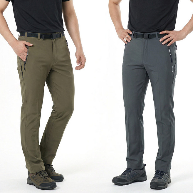 모렉스 1+1 여름 남자 플렉스 등산복 바지 작업복 아웃도어 하의 클라이밍