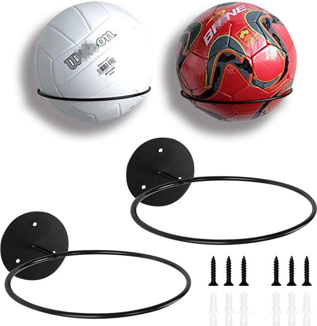 고랩 축구공 농구공 공 거치대 진열대 벽걸이형, 2개입