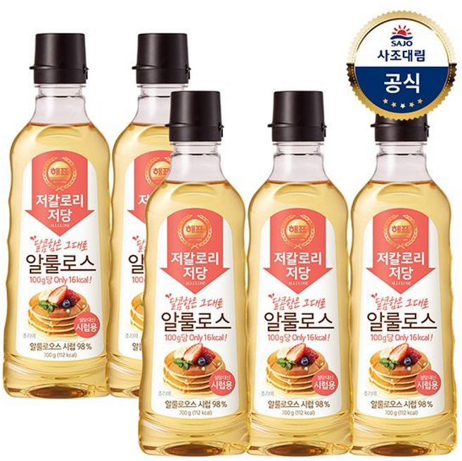 사조대림 해표 알룰로스 시럽용, 5개, 700g