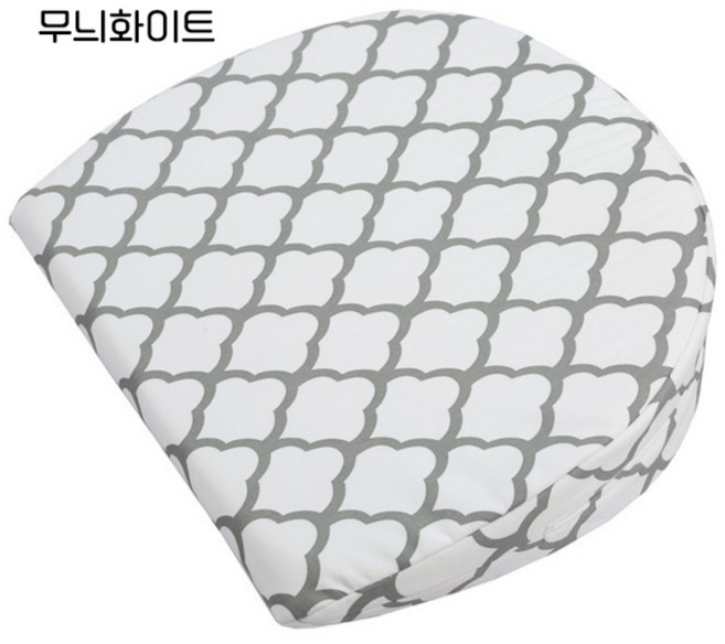 임산부 배받침쿠션 다리 받침 메모리폼, 무늬화이트