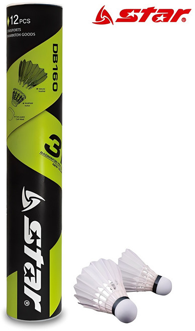 스타스포츠 셔틀콕 DB-160, 화이트, 12개입, 1개