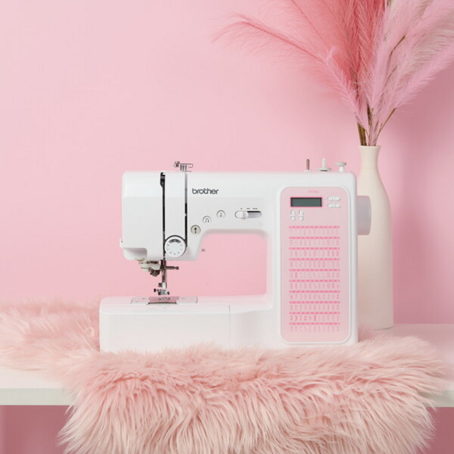 [부라더미싱] ★풀구성★ 핑크 베리 미싱 P110K(와이드테이블+핑크용구함+노루발3종+패턴3종+수강증3매), 상세 설명 참조, 상세 설명 참조