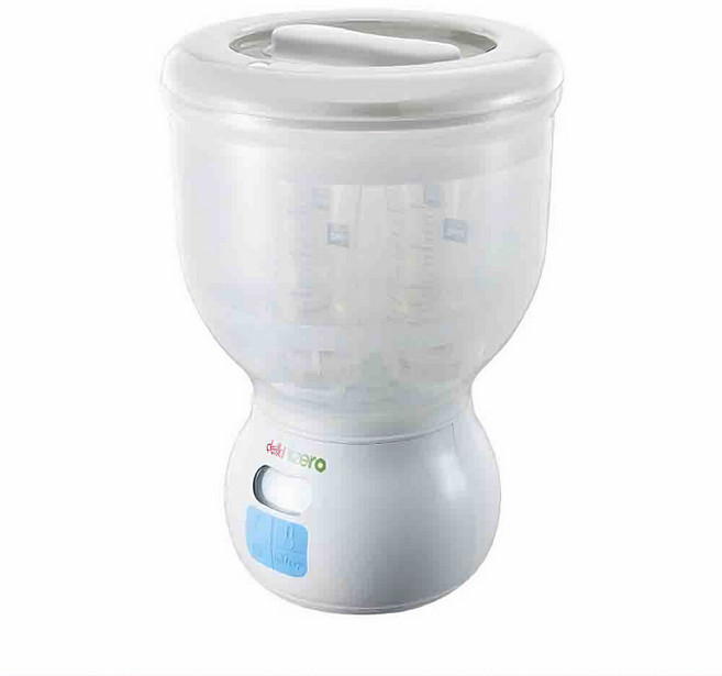 델키 스팀 젖병 워머 DKM-5263 젖병소독기 보틀워머 중탕기, 화이트