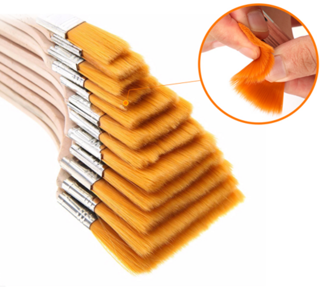 페인트붓 젯소붓 미술용품 페인트 각종붓, 1호, 1개