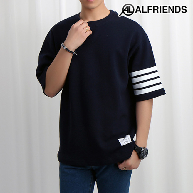ALFRIENDS PK 사선 반팔티 티셔츠